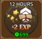 2x exp (12 Hours)